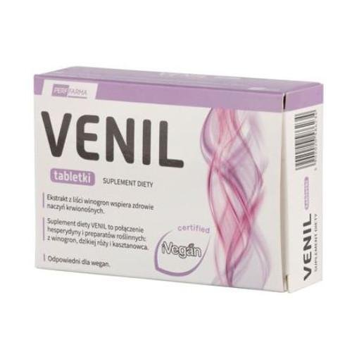 Suplement diety, Venil, Hesperydyna, Kasztanowiec, 30 Tabletek Venil