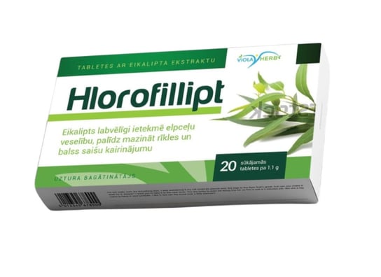 Suplement diety, Viola Herb, Chlorofillipt®, 20 Tab. Viola Farma