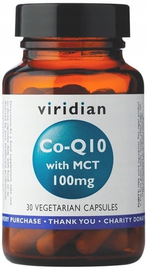 Suplement diety, VIRIDIAN Co- Q10 with MCT 100mg koenzym Q10, 30 kaps. Viridian