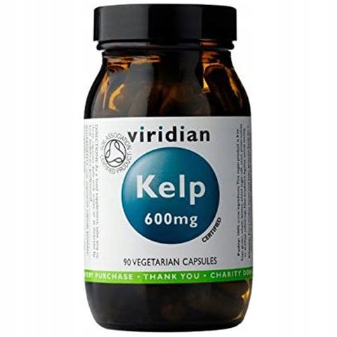 Suplement diety, Viridian, Ekologiczny Kelp, 90 kaps. Viridian