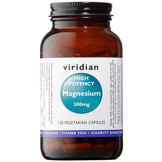 Suplement diety, Viridian, Magnez 300 mg, 120 kapsułek Viridian