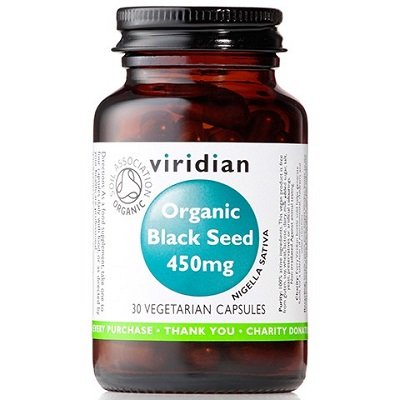 Suplement diety, VIRIDIAN Organic black seed ekologiczna czarnuszka Viridian