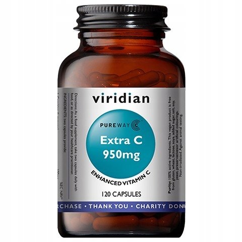 Suplement diety, Viridian, Witamina C Extra 950 mg, 120 kaps. Viridian
