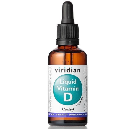 Suplement diety, Viridian, Witamina D3 2000 IU w płynie, 50 ml Viridian