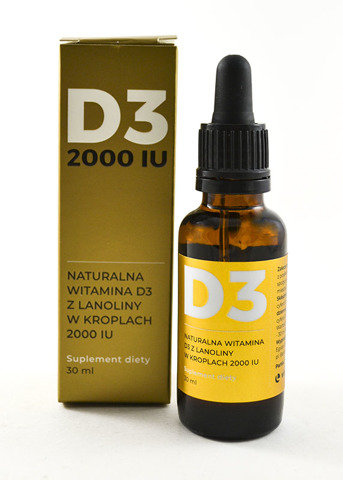 Suplement diety, Visanto, naturalna witamina D3, 30 ml Visanto