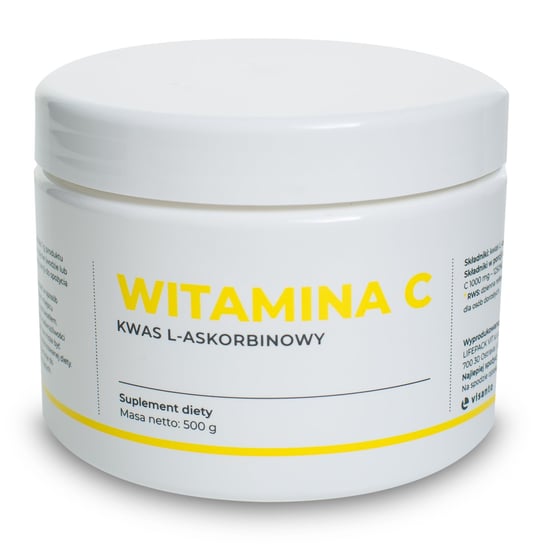 Suplement diety, Visanto, witamina C - 100% kwas l-askorbinowy, 500 g Visanto