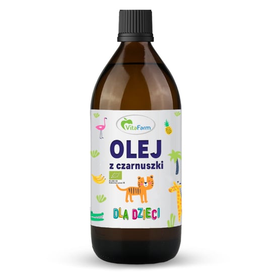 Suplement diety, Vitafarm, Odporność, Olej z czarnuszki dla dzieci Bio, 100 ml Vitafarm