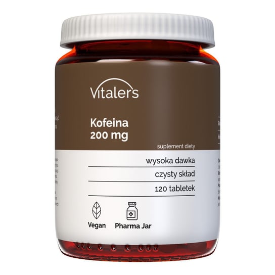 Suplement diety, Vitaler's Caffeine (Kofeina) 200 mg - 120 tabletek Vitaler's