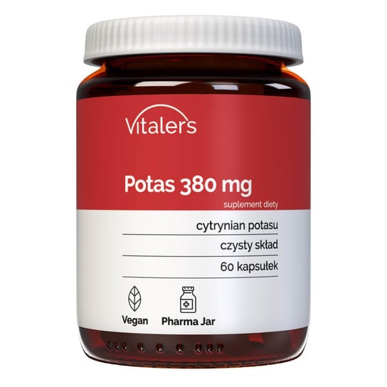 Suplement diety, Vitaler's, Cytrynian Potasu 380 mg - 60 tab. Vitaler's