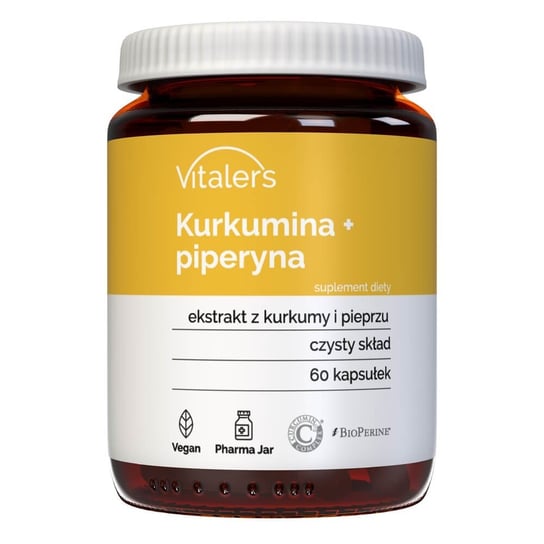 Suplement diety, Vitaler's, Kurkumina + piperyna,60 kaps. Vitaler's