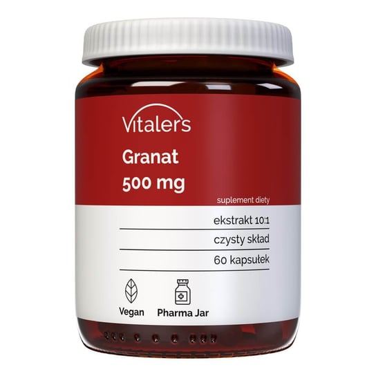 Suplement diety, Vitaler's, Pomegranate 500 mg, 60 kaps. Vitaler's