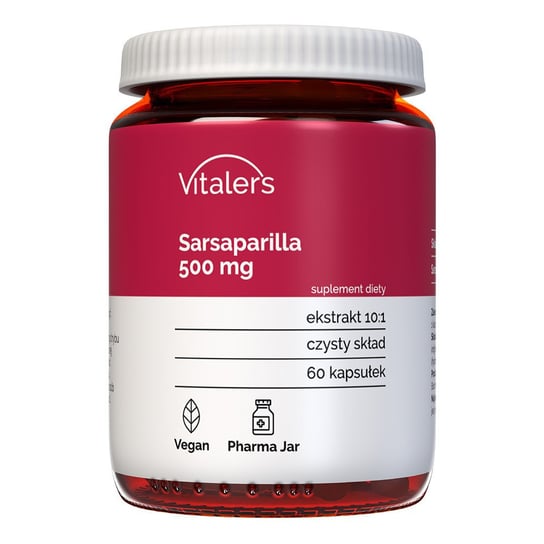 Suplement diety, Vitaler's, Sarsaparilla (Kolcorośl) 500 mg - 60 kaps. Vitaler's