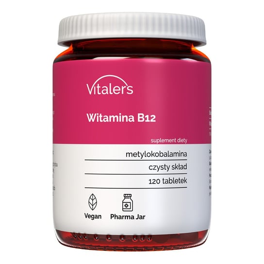 Suplement diety, Vitaler's, Witamina B12 100 µg, 120 tab. Vitaler's