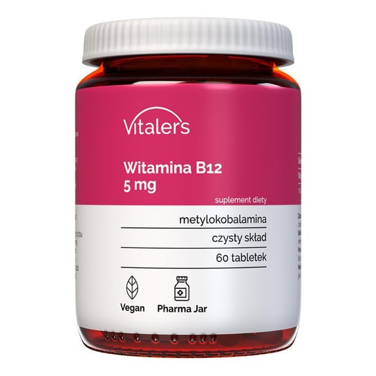 Suplement diety, Vitaler's, Witamina B12 5 mg, 60 tab. Vitaler's