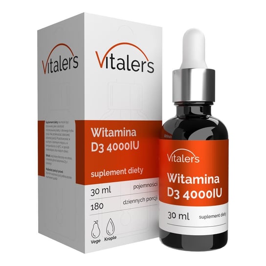 Suplement diety, Vitaler'S, Witamina D3 4000 Iu Krople, 30 ml Vitaler's