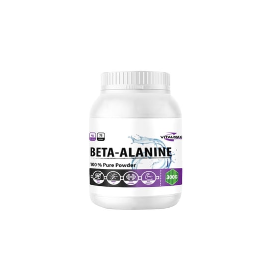 Suplement diety, Vitalmax, 100% Beta Alanine Powder, 300g Vitalmax