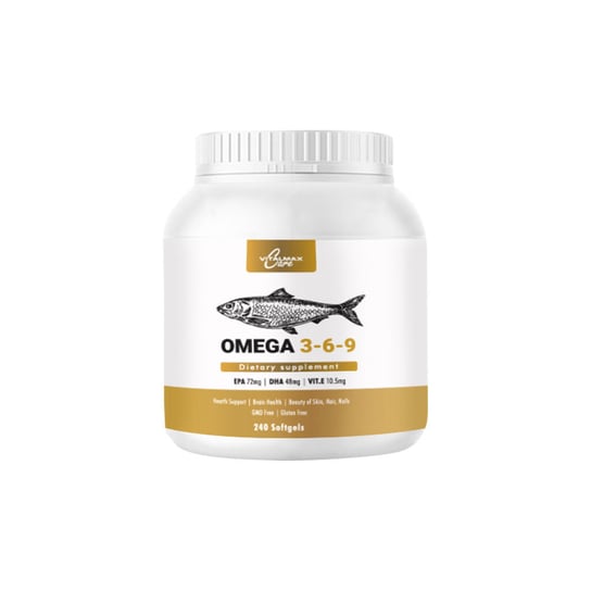 Suplement diety, Vitalmax Omega 3-6-9, Kwasy Tłuszczowe Serce, 240kaps. Inna marka