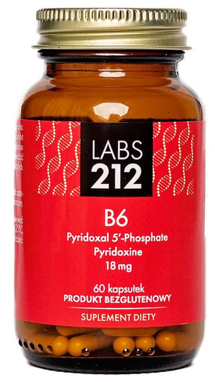 Suplement diety, Vitamin B6 Pyridoxal 5'-Phosphate + Pyridoxine (60 kaps.) Labs212