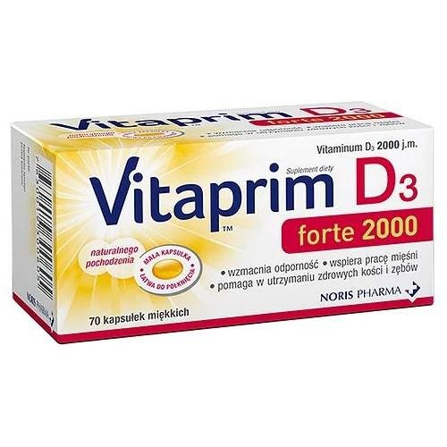 Suplement diety, Vitaprim D3 Forte 2000, 70 kaps. Noris Pharma
