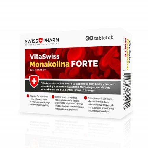 Suplement diety, Vitaswiss Monakolina Forte, 30tabl. Swisspharm