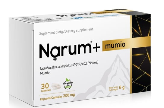 Suplement diety, Vitaway, Narine Narum + Mumio 200 mg, 30 kapsułek Narum