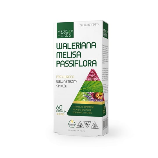 Suplement diety, Waleriana Melisa Passiflora, Medica Herbs Medica Herbs