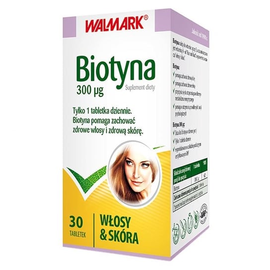 Suplement diety, Walmark, Biotyna 300, 30 tabletek Walmark