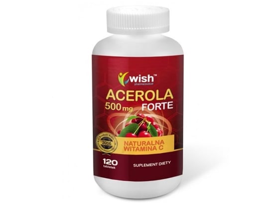 Suplement diety, WISH, Acerola Forte 500 mg, 120 tabletek Wish