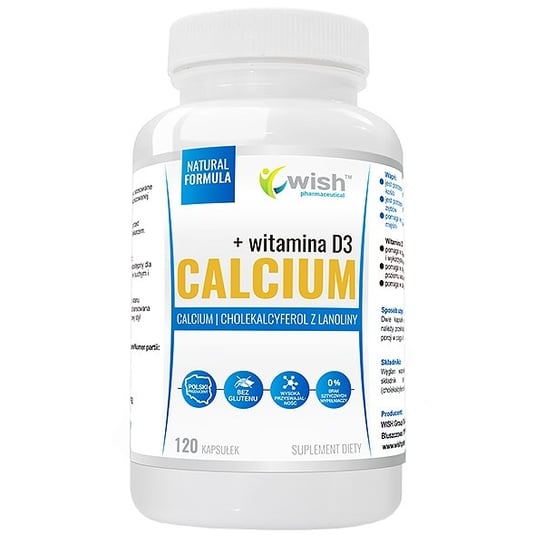 Suplement diety, WISH Calcium + Witamina D3 120 kaps Wish