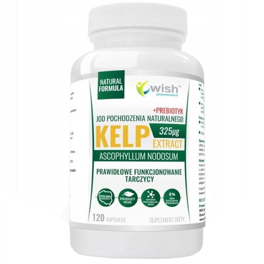 Suplement diety, WISH Kelp Extract 325mcg + Prebiotyk 120 kaps Wish