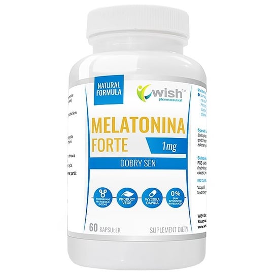 Suplement diety, WISH Melatonina Forte 60 kaps Wish