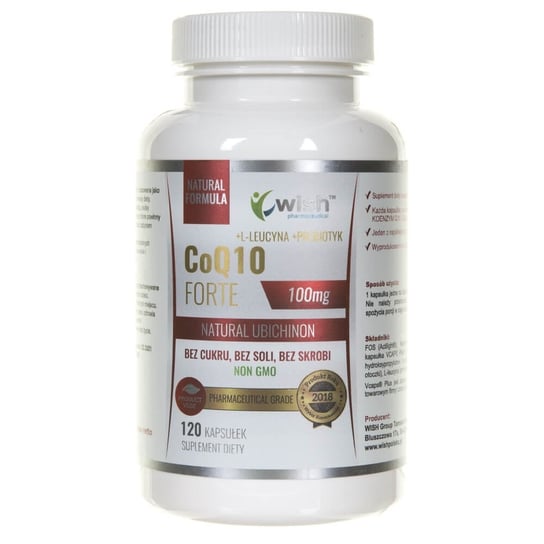 Suplement diety, Wish Pharmaceutical, Koenzym Q10 Forte 100 mg, 120 kapsułek Wish Pharmaceutical