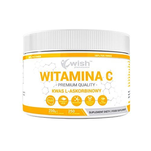 Suplement diety, Wish Pharmaceutical Vitamin C 1000Mg (Kwas L-Askorbinowy) - 250G Wish
