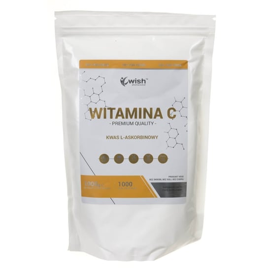 Suplement diety, Wish Pharmaceutical, Witamina C Kwas L-Askorbinowy 1000 mg, 500 g Wish Pharmaceutical