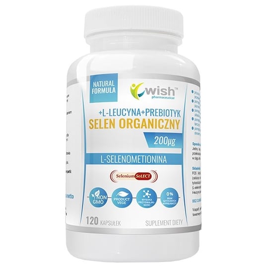 Suplement diety, WISH Selen Organiczny 200mcg 120 kaps Wish