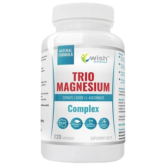 Suplement diety, WISH Trio Magnesium 120 kaps Wish