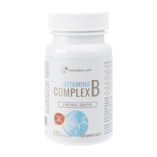 Suplement diety, Witamina B Complex PROGRESS LABS, 120 tabletek Progress Labs