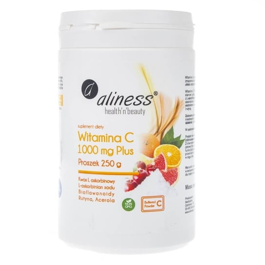 Suplement diety, Witamina C MEDICALIE, 1000 mg, 250 g Aliness