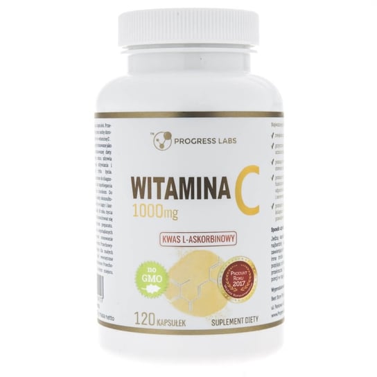 Suplement diety, Witamina C PROGRESS LABS, 1000 mg, 120 kapsułek Progress Labs