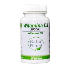 Suplement diety, WITAMINA D3 2000IU 120 tabletek - NATUR PLANET Natur Planet