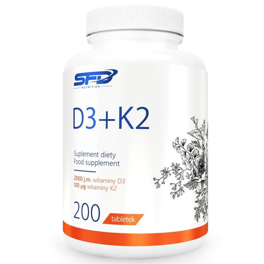 Suplement diety, Witamina D3+K2 200tabl - SFD SFD