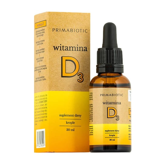 Suplement diety, Witamina D3 w kroplach (30 ml) Primabiotic