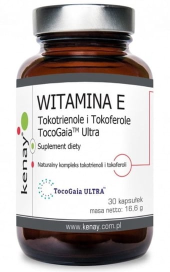 Suplement diety, Witamina E Tokotrienole i Tokoferole TocoGaia 30 kapsułek Kenay KenayAg