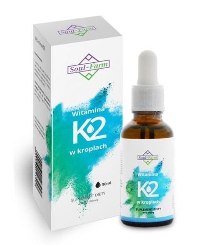 Suplement diety, WITAMINA K2 W KROPLACH (100mcg) 30 ml - SOUL FARM Soul-Farm