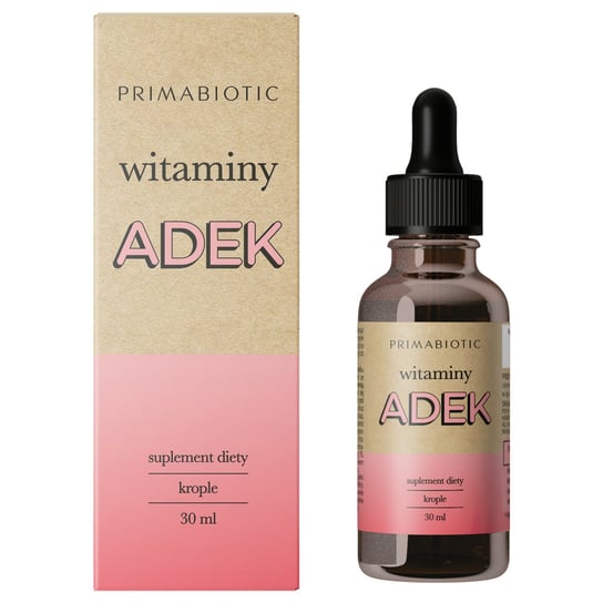 Suplement diety, Witaminy ADEK w kroplach (30 ml) Primabiotic