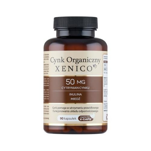Suplement diety, Xenico, Cynk Organiczny, 90 kaps. Xenico Pharma