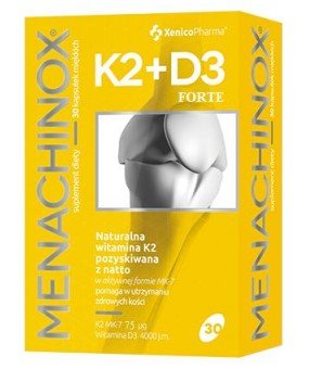 Suplement diety, Xenicopharma Menachinox K2+D3 forte 30 Kaps. Inna marka