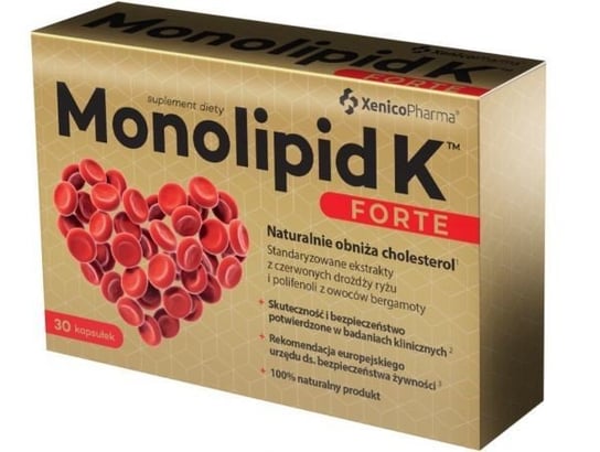 Suplement diety, Xenicopharma Monolipid K 30 Kaps. FORTE XENICO PHARMA