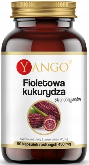 Suplement diety, Yango, Fioletowa Kukurydza 5% Antocyjanów, 90 Kaps. Yango