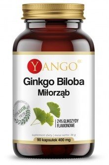 Suplement diety, Yango Ginkgo Biloba 310Mg 90 Kap.Miłorząb japoński Yango